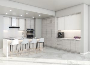 Artist’s Rendering of Deep Sky South Tower Kitchen