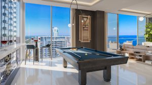 Artist's Rendering of Royal North Penthouse Game Room